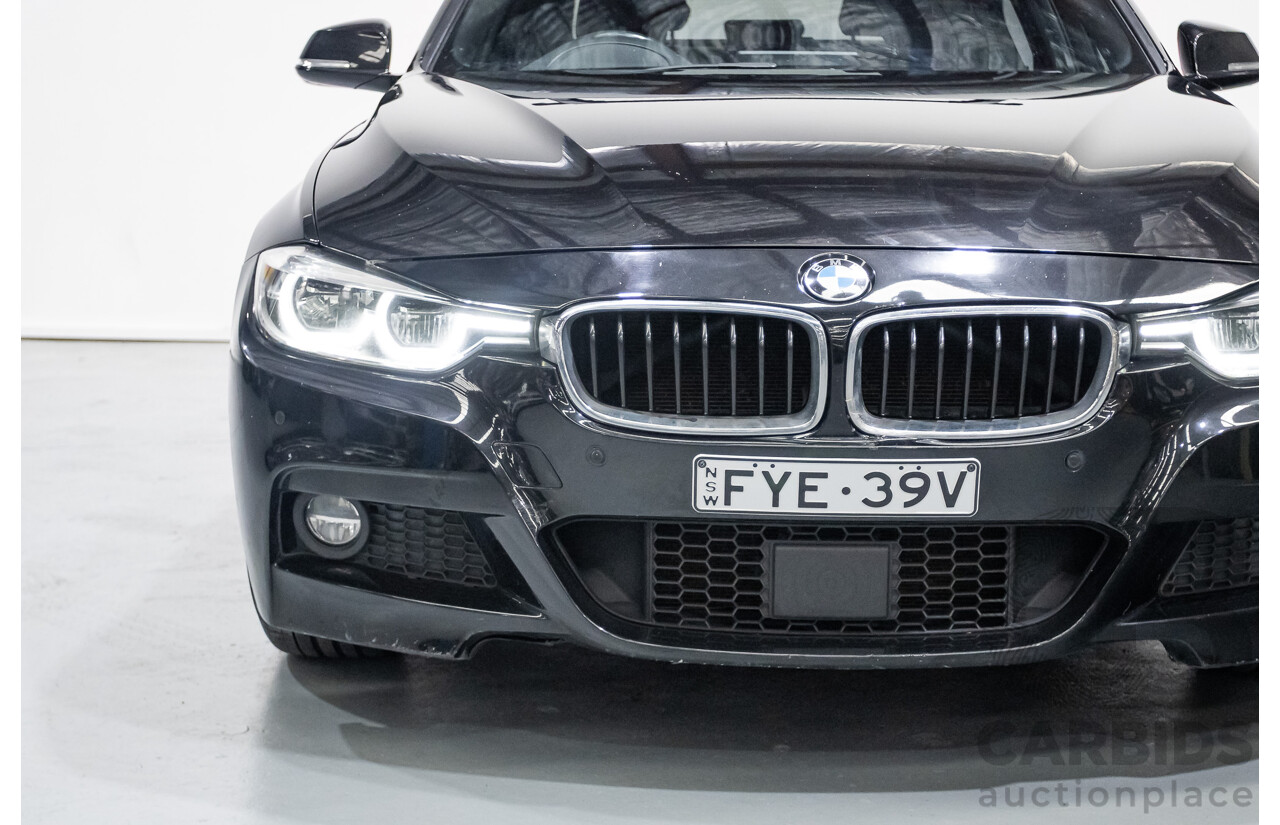 06/2017 BMW 330i M-Sport F30 LCI MY18 4D Sedan Black Sapphire Metallic Turbo 2.0L