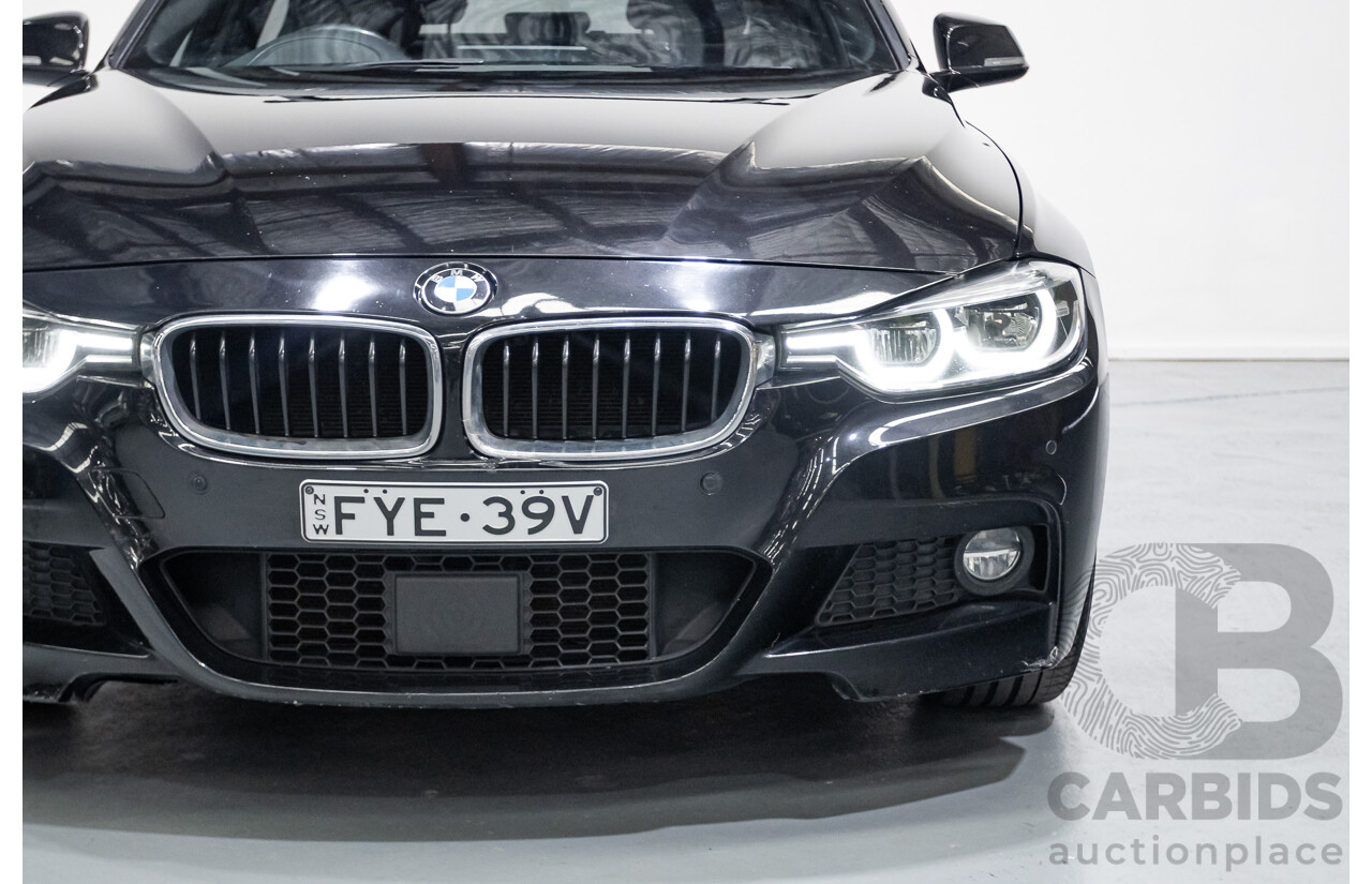 06/2017 BMW 330i M-Sport F30 LCI MY18 4D Sedan Black Sapphire Metallic Turbo 2.0L
