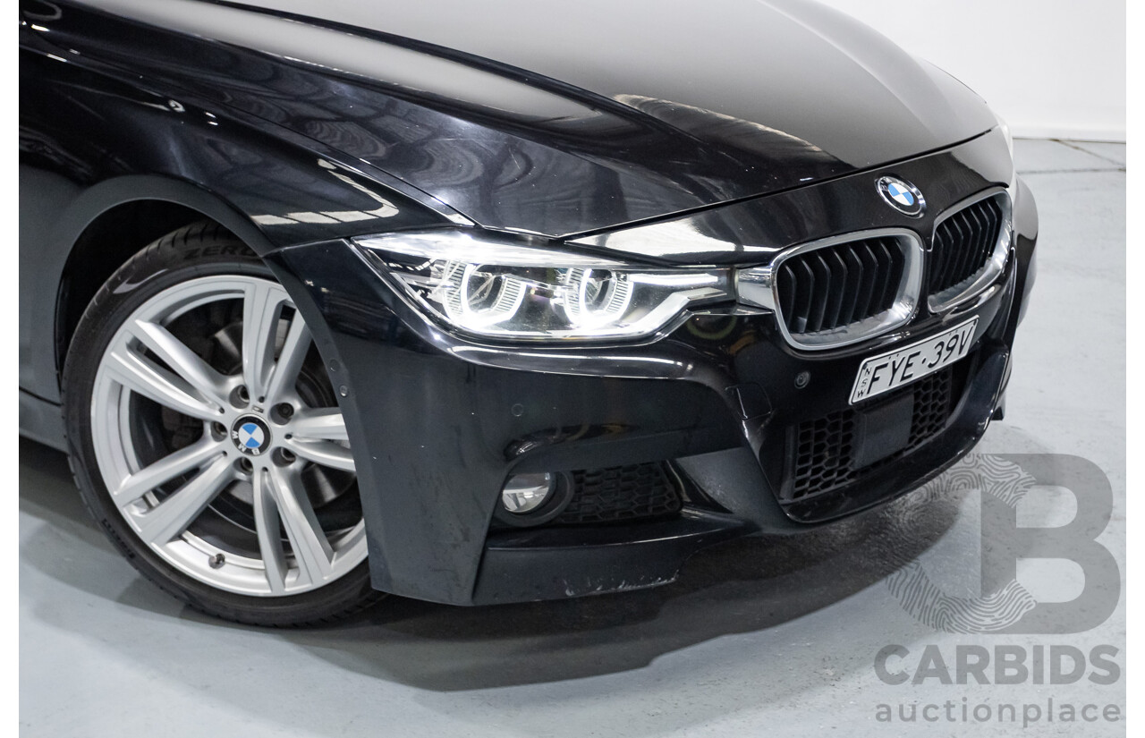 06/2017 BMW 330i M-Sport F30 LCI MY18 4D Sedan Black Sapphire Metallic Turbo 2.0L