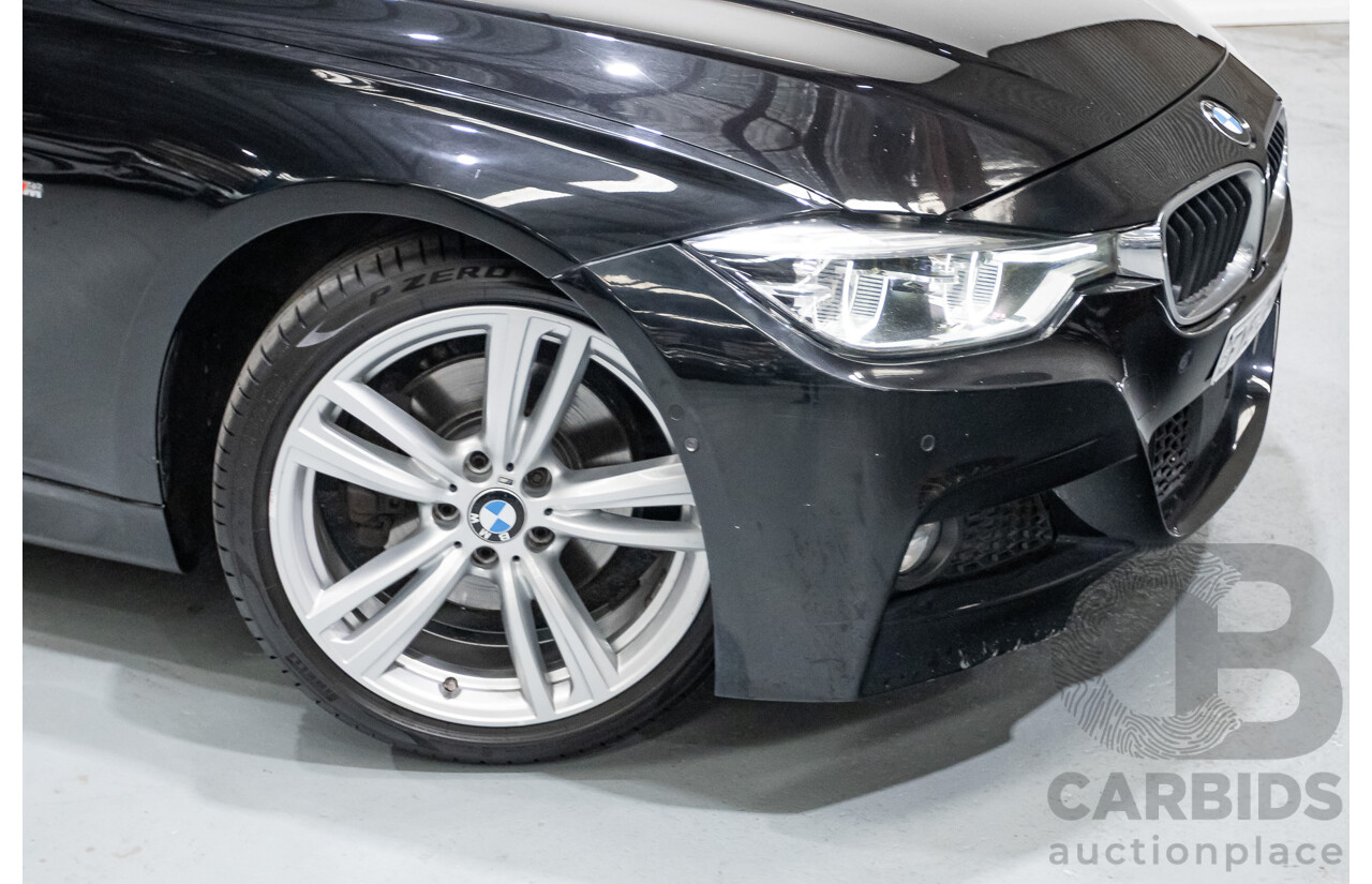 06/2017 BMW 330i M-Sport F30 LCI MY18 4D Sedan Black Sapphire Metallic Turbo 2.0L