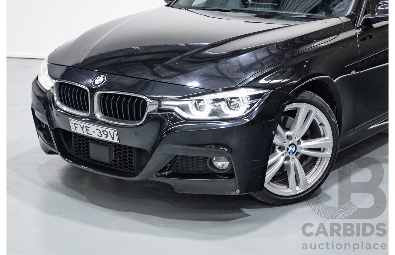 06/2017 BMW 330i M-Sport F30 LCI MY18 4D Sedan Black Sapphire Metallic Turbo 2.0L