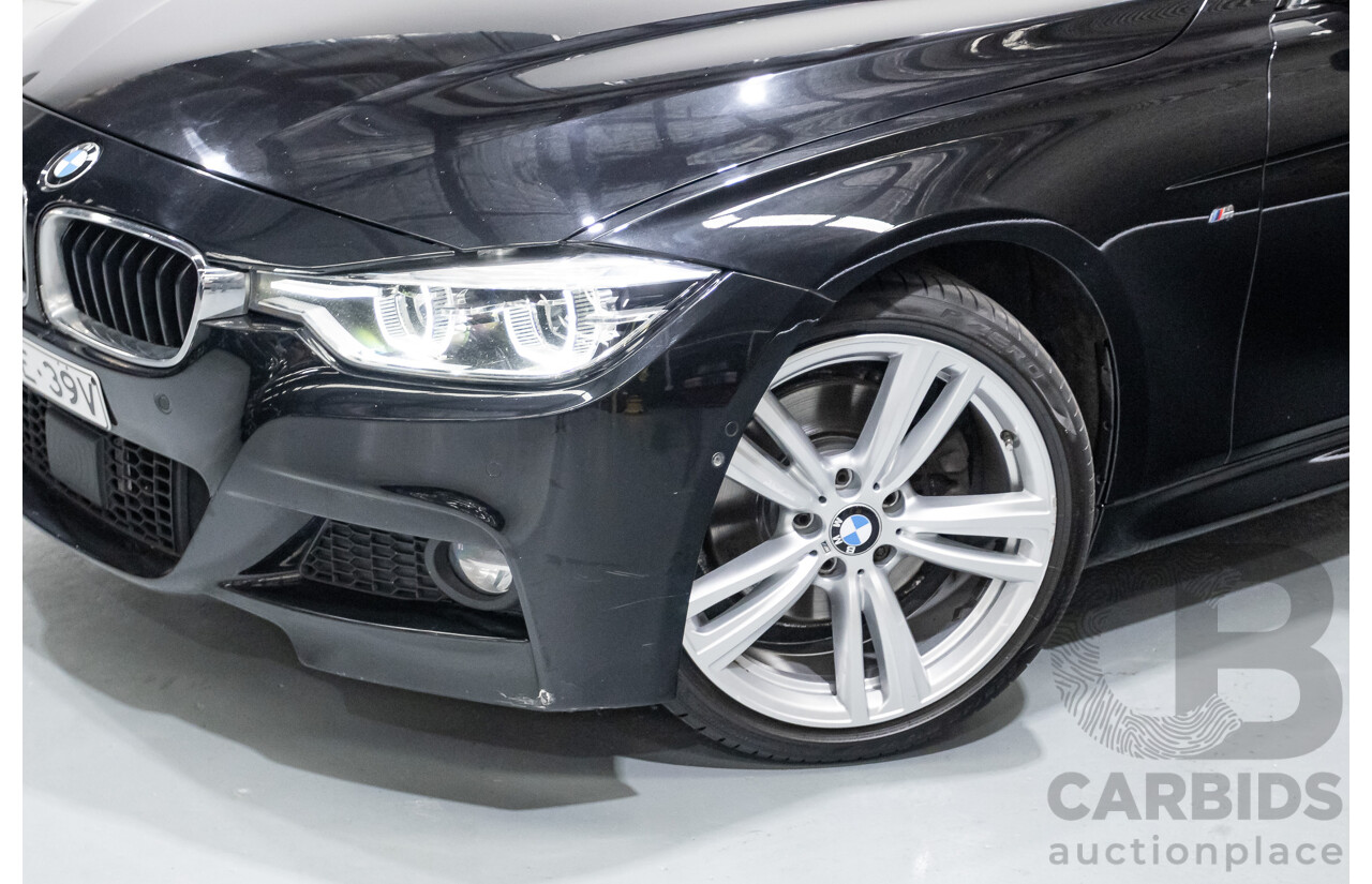 06/2017 BMW 330i M-Sport F30 LCI MY18 4D Sedan Black Sapphire Metallic Turbo 2.0L