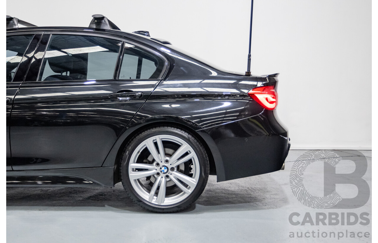 06/2017 BMW 330i M-Sport F30 LCI MY18 4D Sedan Black Sapphire Metallic Turbo 2.0L