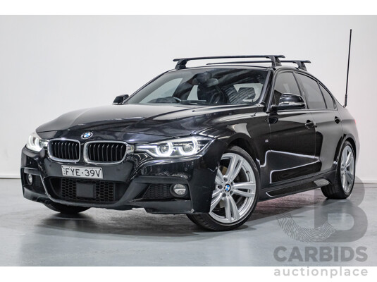 06/2017 BMW 330i M-Sport F30 LCI MY18 4D Sedan Black Sapphire Metallic Turbo 2.0L