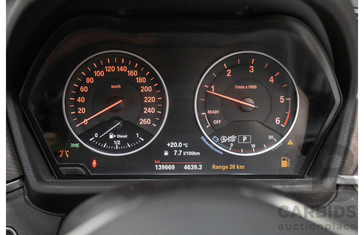 10/2015 BMW X1 xDrive20d (AWD) F48 4D Wagon Black Sapphire Metallic Turbo Diesel 2.0L