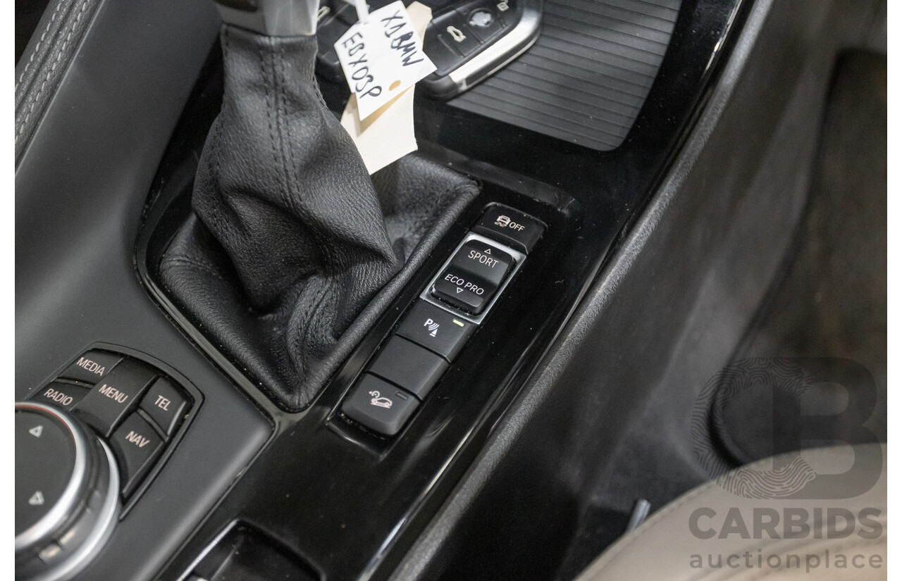 10/2015 BMW X1 xDrive20d (AWD) F48 4D Wagon Black Sapphire Metallic Turbo Diesel 2.0L