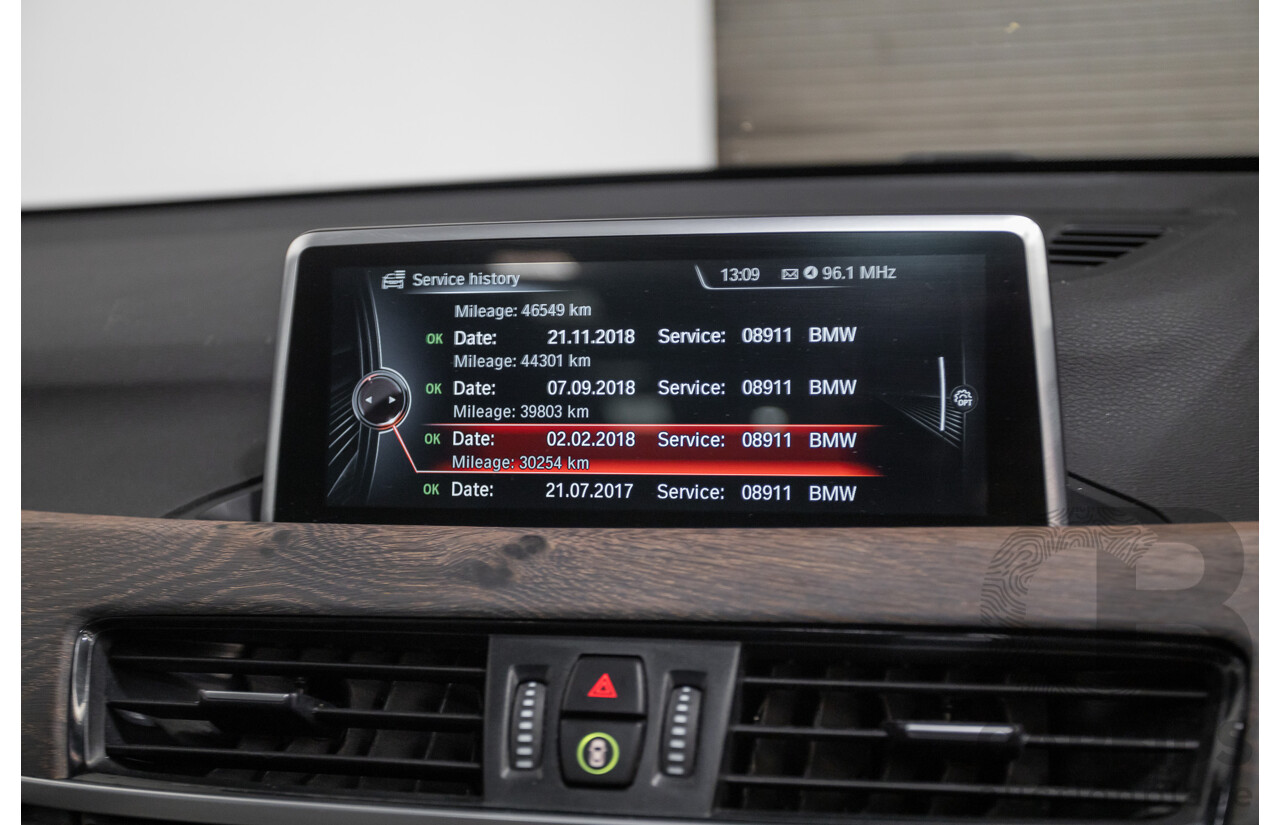 10/2015 BMW X1 xDrive20d (AWD) F48 4D Wagon Black Sapphire Metallic Turbo Diesel 2.0L