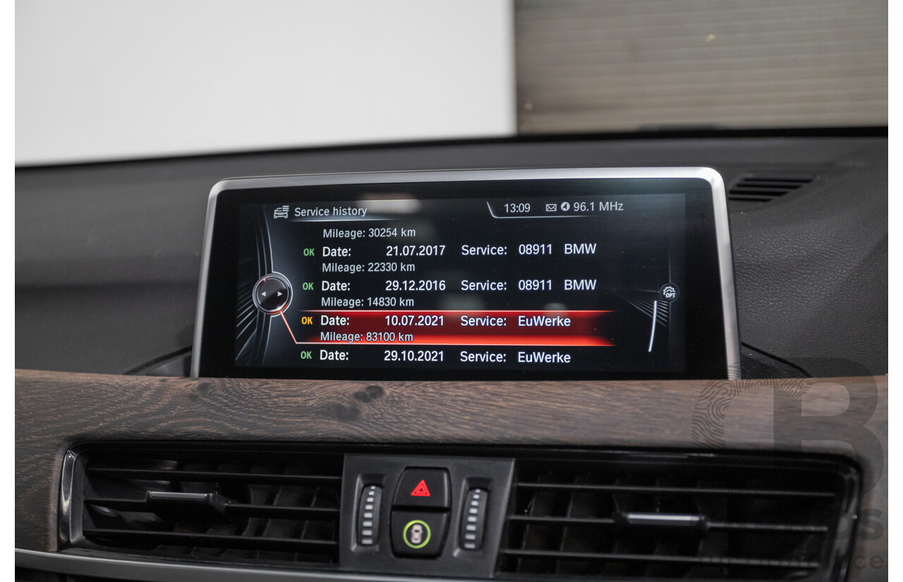 10/2015 BMW X1 xDrive20d (AWD) F48 4D Wagon Black Sapphire Metallic Turbo Diesel 2.0L