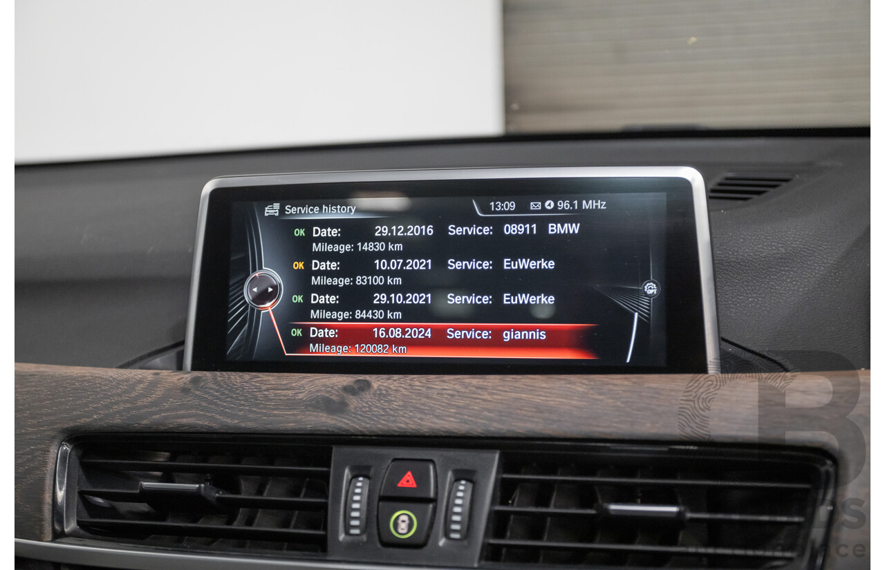 10/2015 BMW X1 xDrive20d (AWD) F48 4D Wagon Black Sapphire Metallic Turbo Diesel 2.0L