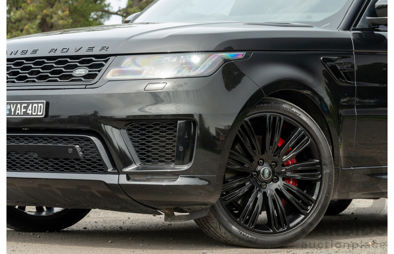 08/2019 Land Rover Range Rover Sport HSE Dynamic V8 SC (AWD) LW MY19.5 4d Wagon Ultimate Black Supercharged V8 5.0L