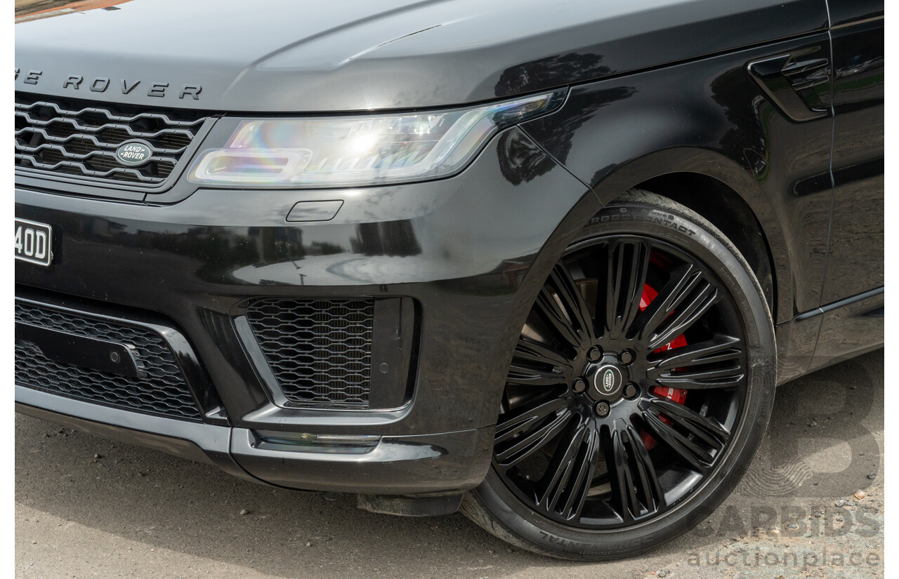 08/2019 Land Rover Range Rover Sport HSE Dynamic V8 SC (AWD) LW MY19.5 4d Wagon Ultimate Black Supercharged V8 5.0L