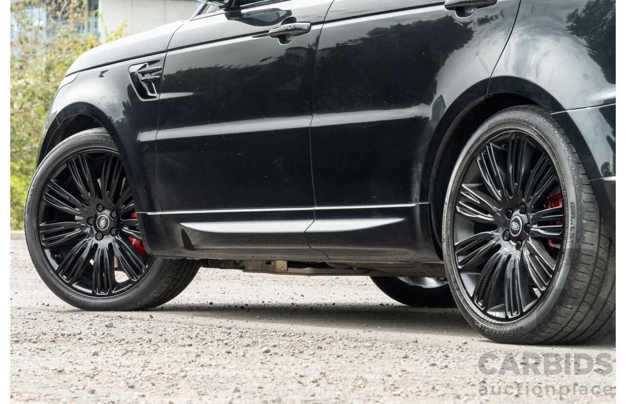 08/2019 Land Rover Range Rover Sport HSE Dynamic V8 SC (AWD) LW MY19.5 4d Wagon Ultimate Black Supercharged V8 5.0L