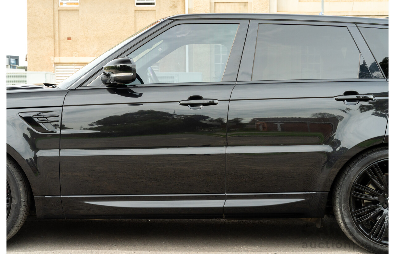 08/2019 Land Rover Range Rover Sport HSE Dynamic V8 SC (AWD) LW MY19.5 4d Wagon Ultimate Black Supercharged V8 5.0L