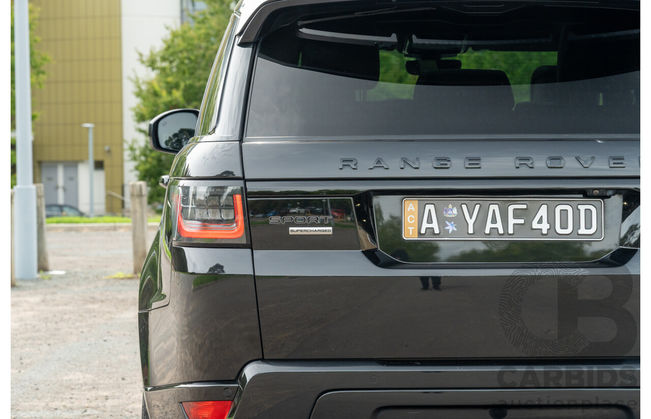 08/2019 Land Rover Range Rover Sport HSE Dynamic V8 SC (AWD) LW MY19.5 4d Wagon Ultimate Black Supercharged V8 5.0L