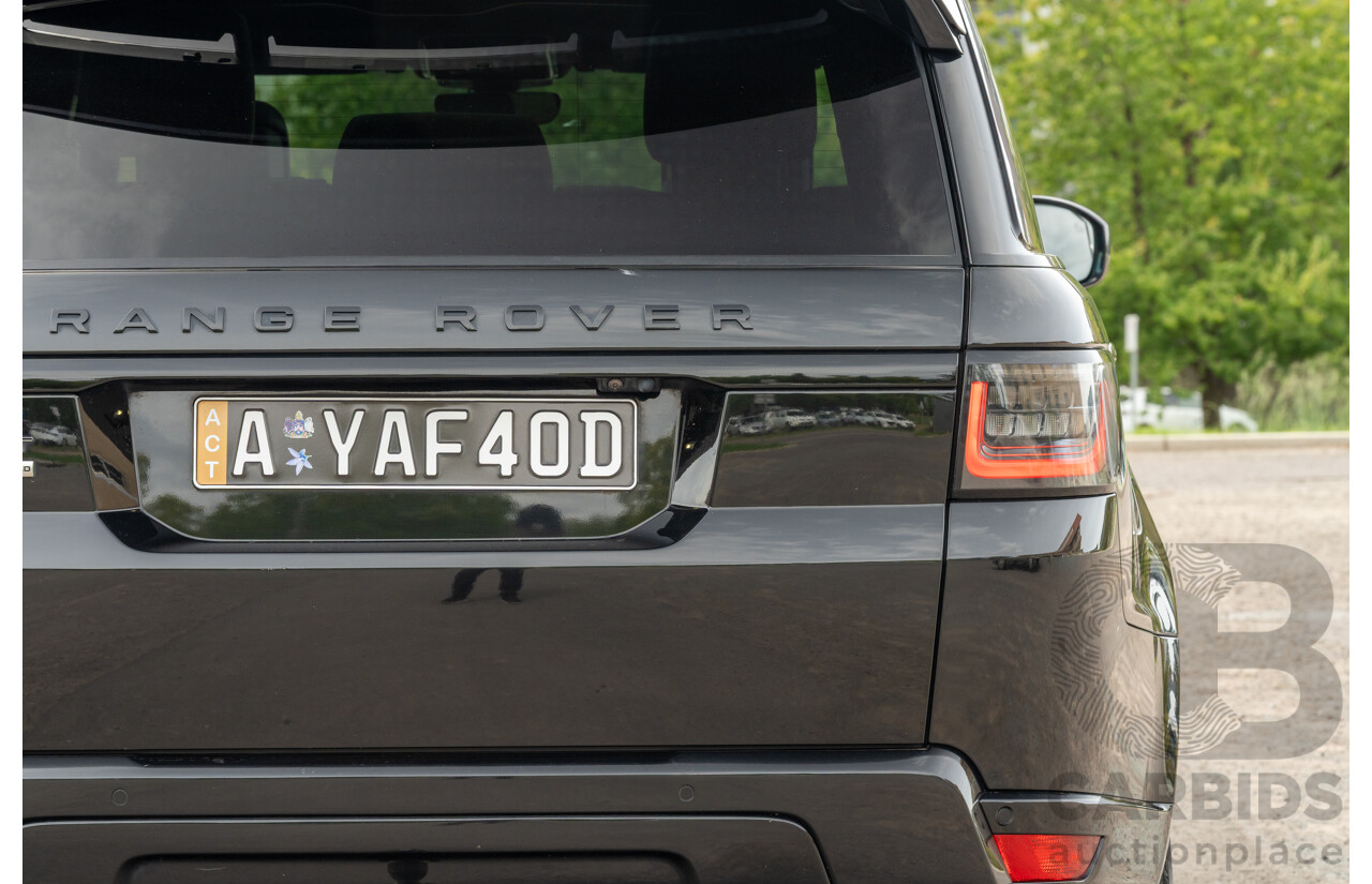 08/2019 Land Rover Range Rover Sport HSE Dynamic V8 SC (AWD) LW MY19.5 4d Wagon Ultimate Black Supercharged V8 5.0L