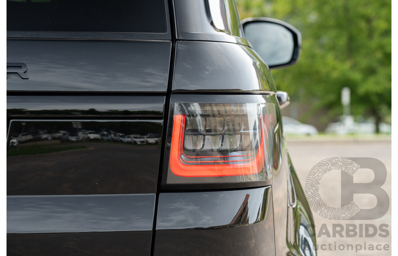 08/2019 Land Rover Range Rover Sport HSE Dynamic V8 SC (AWD) LW MY19.5 4d Wagon Ultimate Black Supercharged V8 5.0L