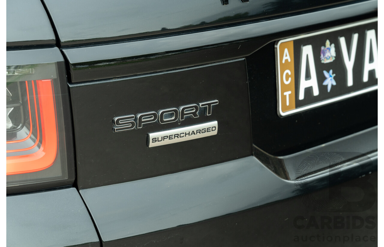 08/2019 Land Rover Range Rover Sport HSE Dynamic V8 SC (AWD) LW MY19.5 4d Wagon Ultimate Black Supercharged V8 5.0L