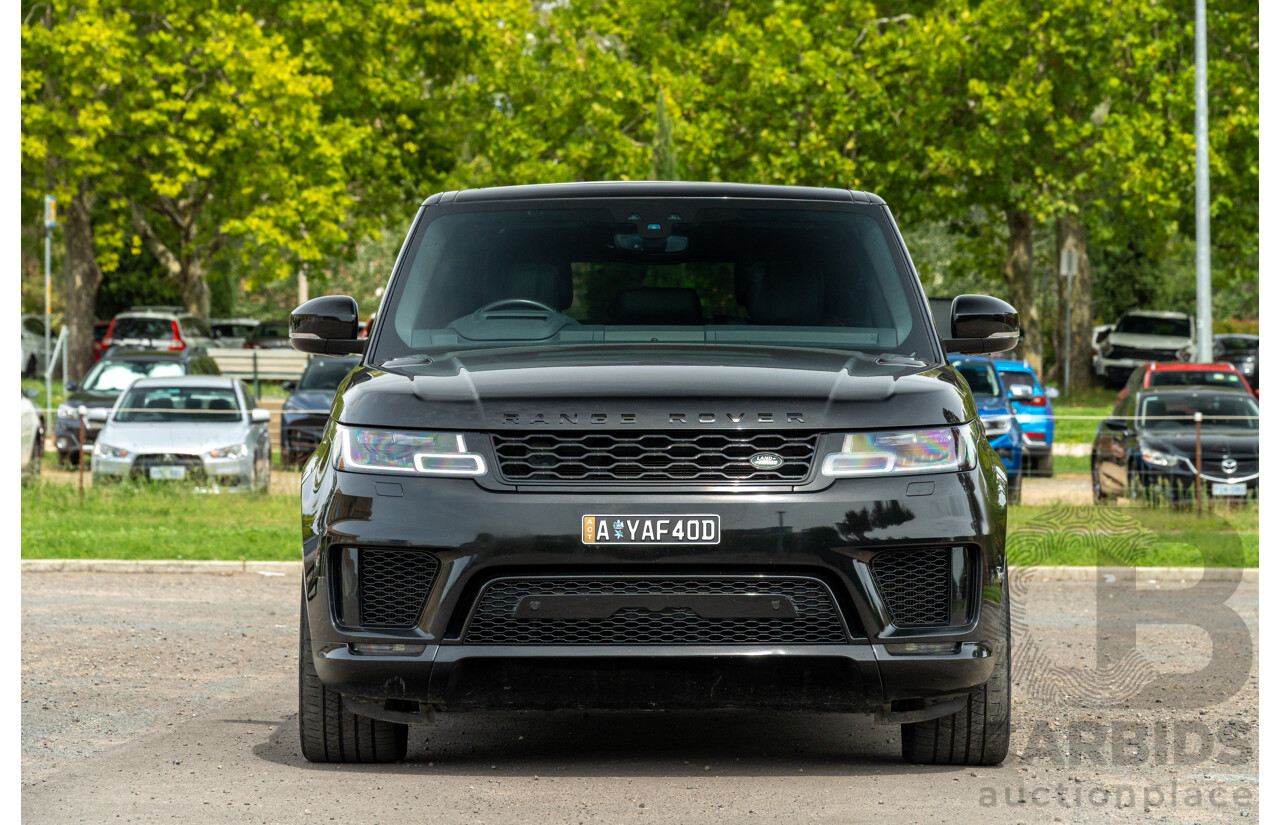 08/2019 Land Rover Range Rover Sport HSE Dynamic V8 SC (AWD) LW MY19.5 4d Wagon Ultimate Black Supercharged V8 5.0L