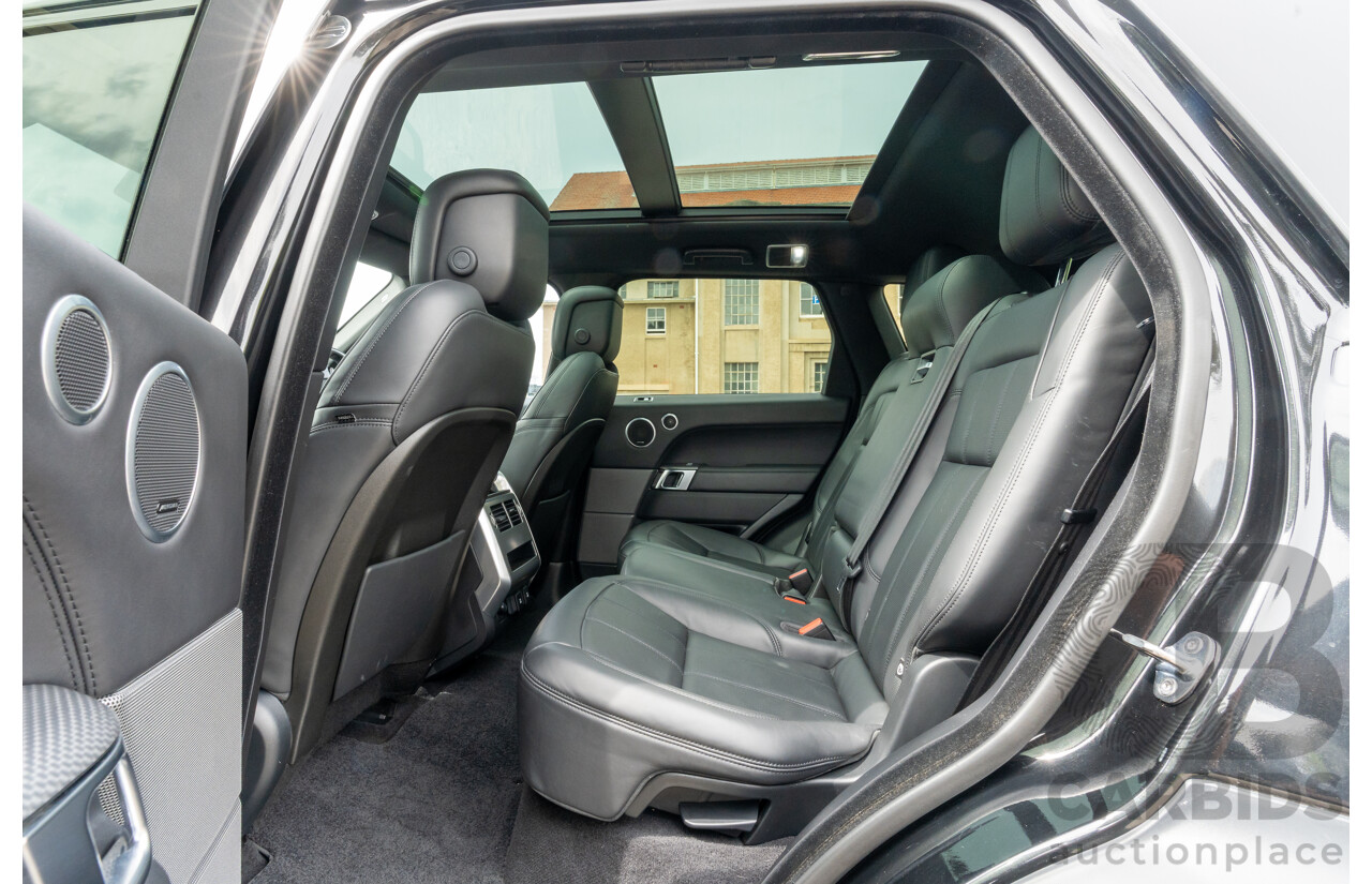 08/2019 Land Rover Range Rover Sport HSE Dynamic V8 SC (AWD) LW MY19.5 4d Wagon Ultimate Black Supercharged V8 5.0L