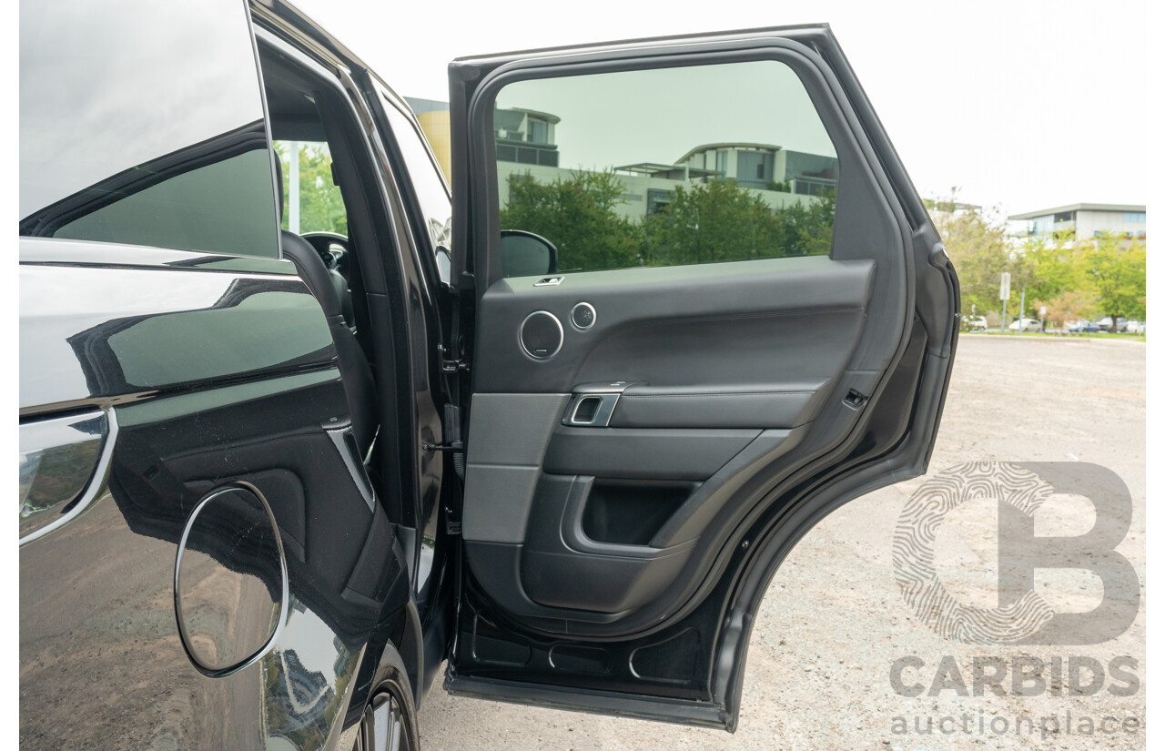08/2019 Land Rover Range Rover Sport HSE Dynamic V8 SC (AWD) LW MY19.5 4d Wagon Ultimate Black Supercharged V8 5.0L