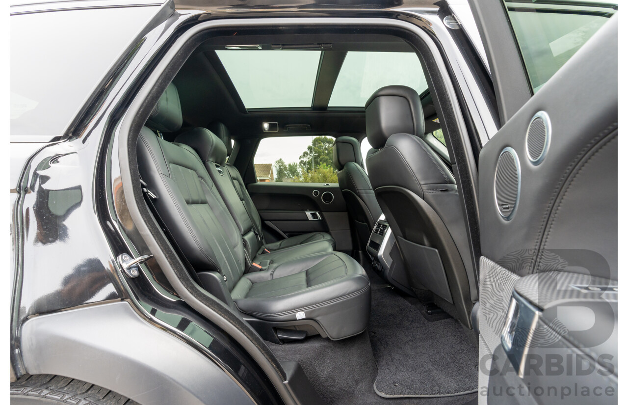 08/2019 Land Rover Range Rover Sport HSE Dynamic V8 SC (AWD) LW MY19.5 4d Wagon Ultimate Black Supercharged V8 5.0L