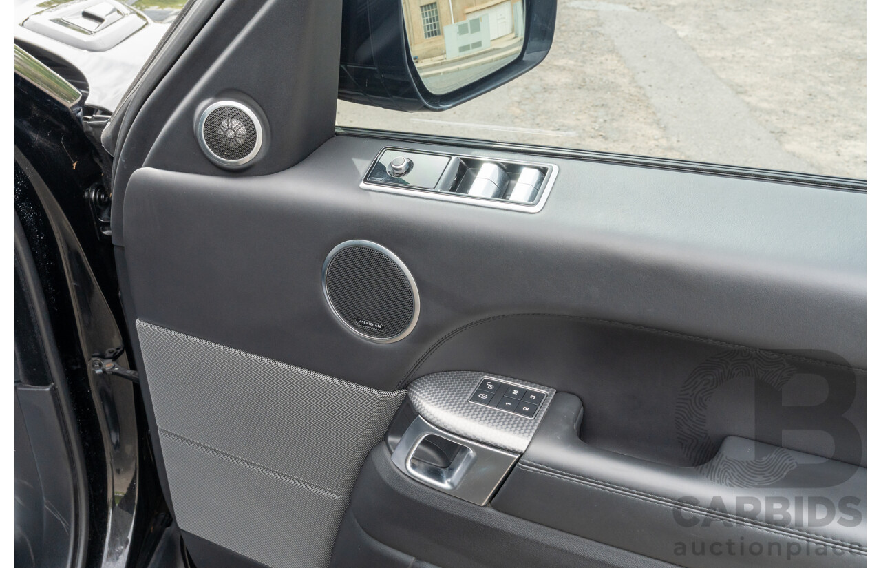 08/2019 Land Rover Range Rover Sport HSE Dynamic V8 SC (AWD) LW MY19.5 4d Wagon Ultimate Black Supercharged V8 5.0L