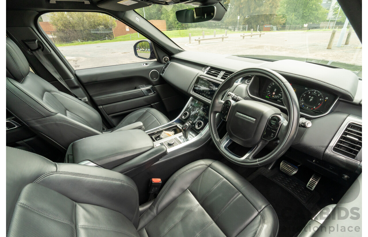 08/2019 Land Rover Range Rover Sport HSE Dynamic V8 SC (AWD) LW MY19.5 4d Wagon Ultimate Black Supercharged V8 5.0L