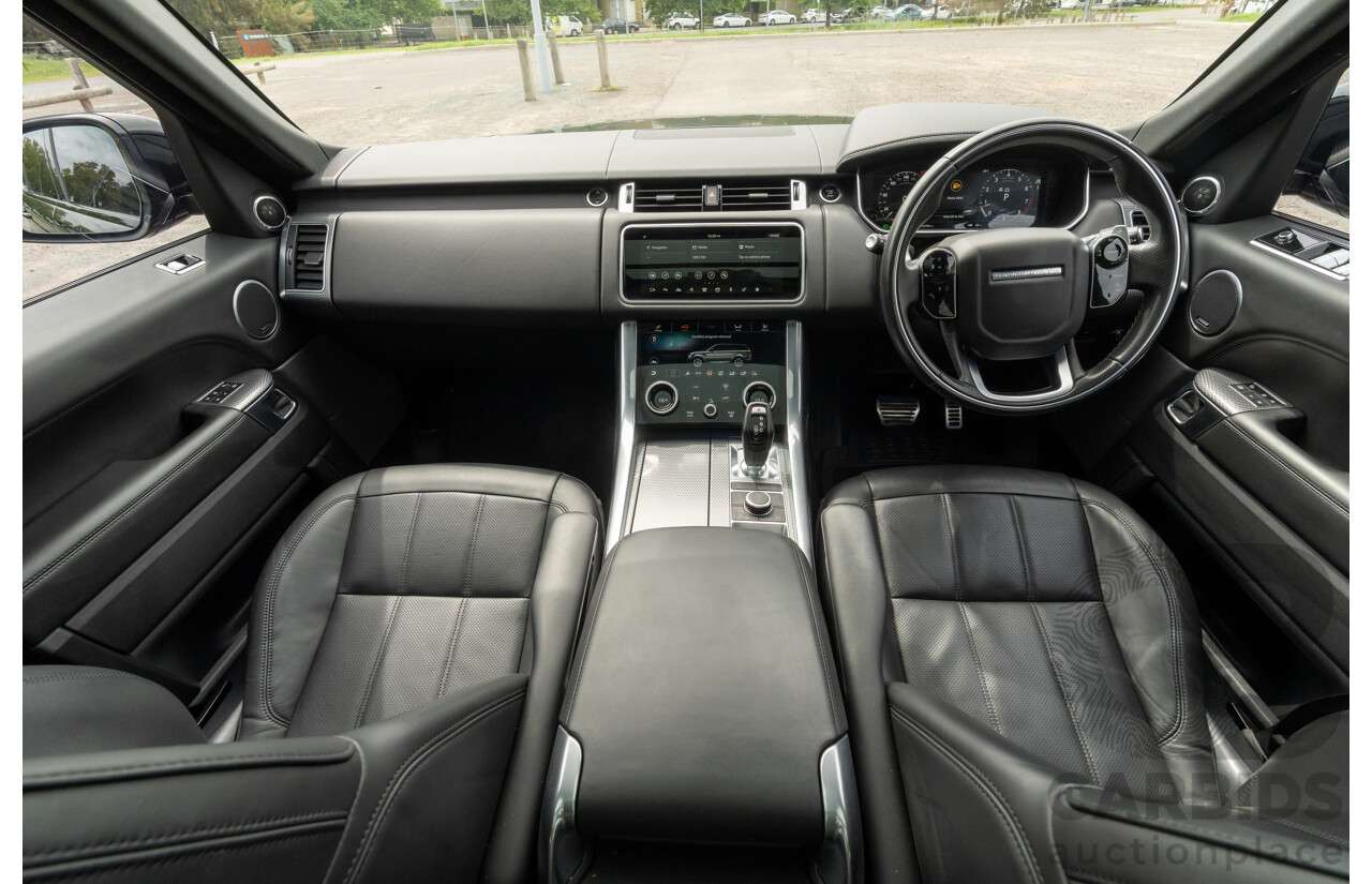 08/2019 Land Rover Range Rover Sport HSE Dynamic V8 SC (AWD) LW MY19.5 4d Wagon Ultimate Black Supercharged V8 5.0L