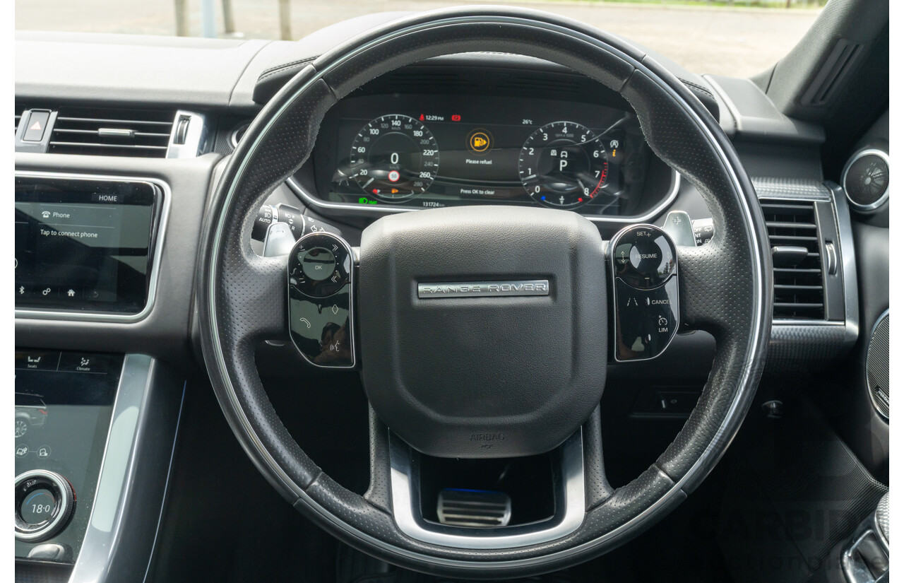 08/2019 Land Rover Range Rover Sport HSE Dynamic V8 SC (AWD) LW MY19.5 4d Wagon Ultimate Black Supercharged V8 5.0L