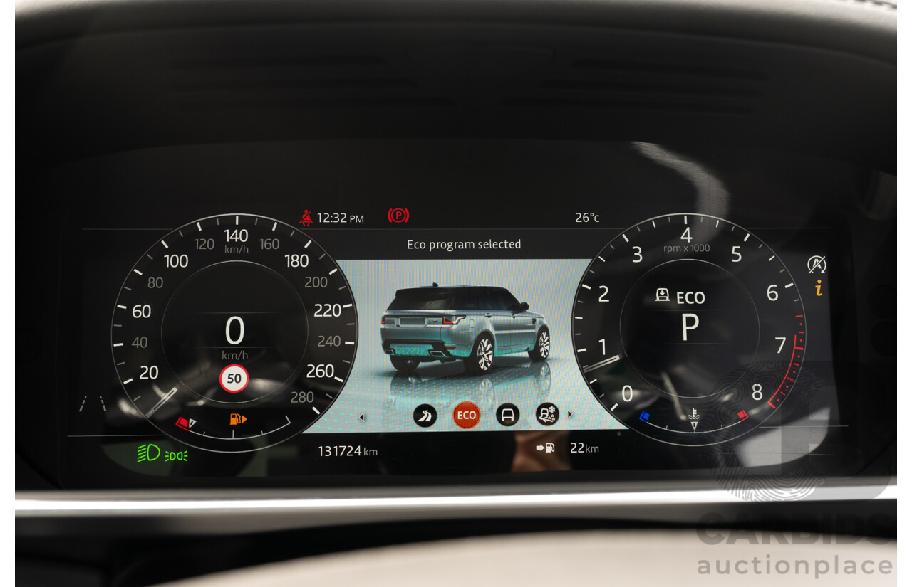 08/2019 Land Rover Range Rover Sport HSE Dynamic V8 SC (AWD) LW MY19.5 4d Wagon Ultimate Black Supercharged V8 5.0L