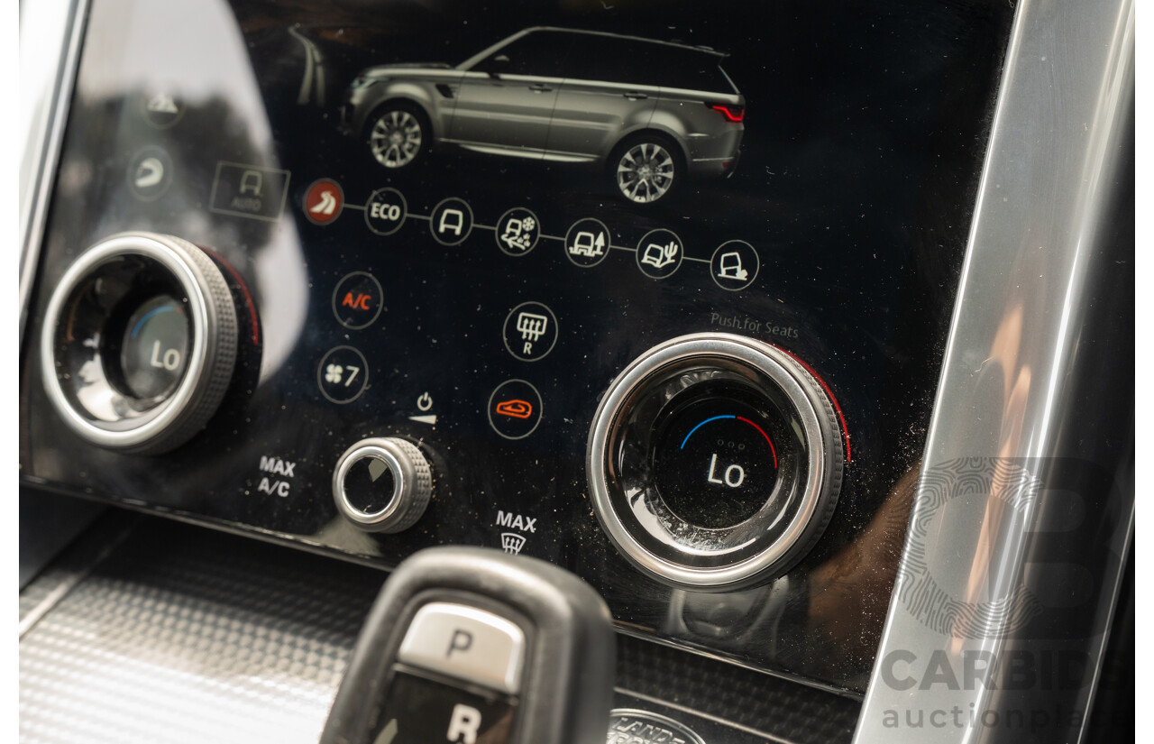 08/2019 Land Rover Range Rover Sport HSE Dynamic V8 SC (AWD) LW MY19.5 4d Wagon Ultimate Black Supercharged V8 5.0L