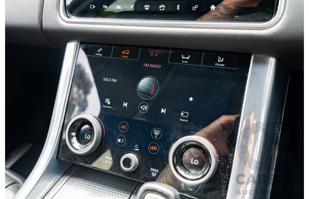 08/2019 Land Rover Range Rover Sport HSE Dynamic V8 SC (AWD) LW MY19.5 4d Wagon Ultimate Black Supercharged V8 5.0L