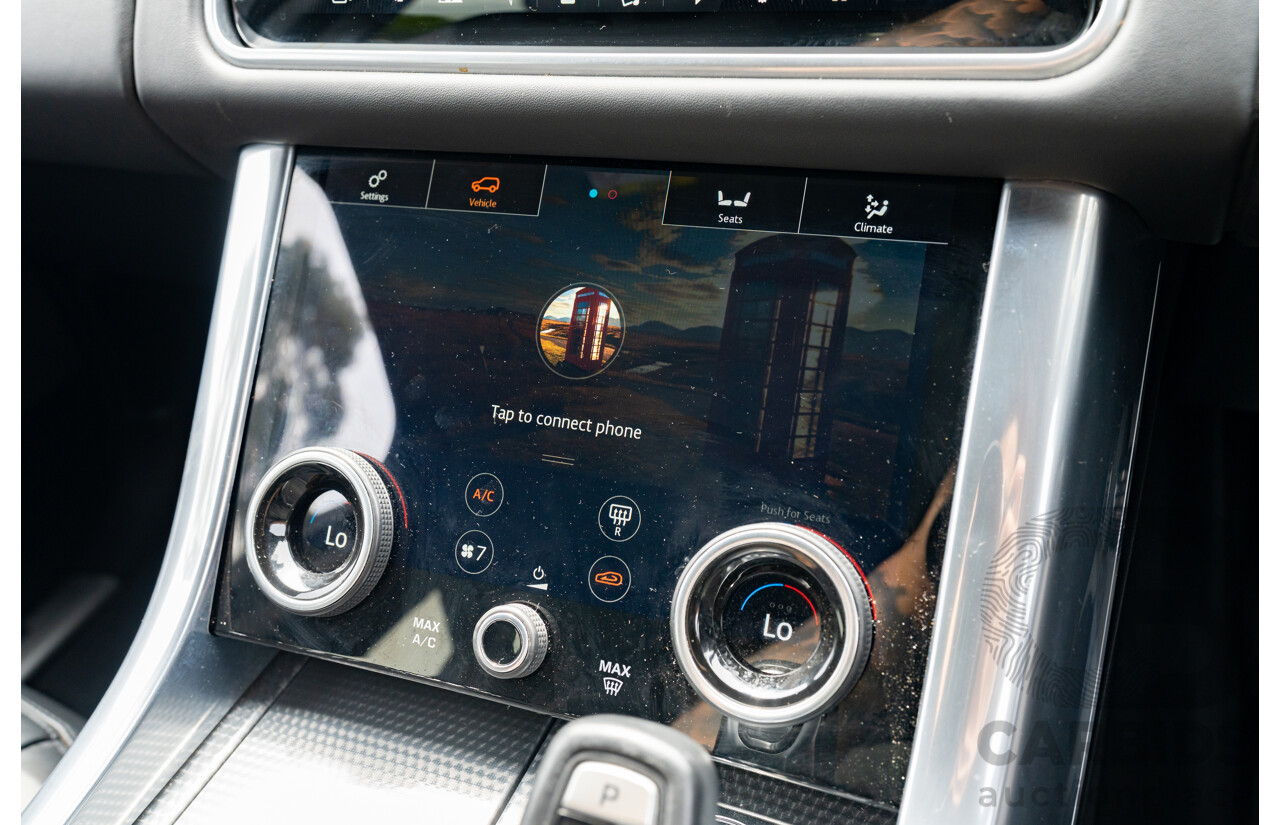 08/2019 Land Rover Range Rover Sport HSE Dynamic V8 SC (AWD) LW MY19.5 4d Wagon Ultimate Black Supercharged V8 5.0L