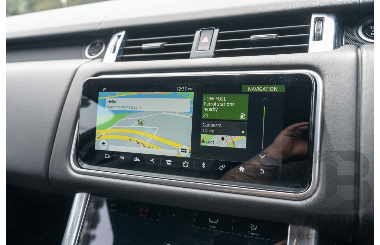 08/2019 Land Rover Range Rover Sport HSE Dynamic V8 SC (AWD) LW MY19.5 4d Wagon Ultimate Black Supercharged V8 5.0L