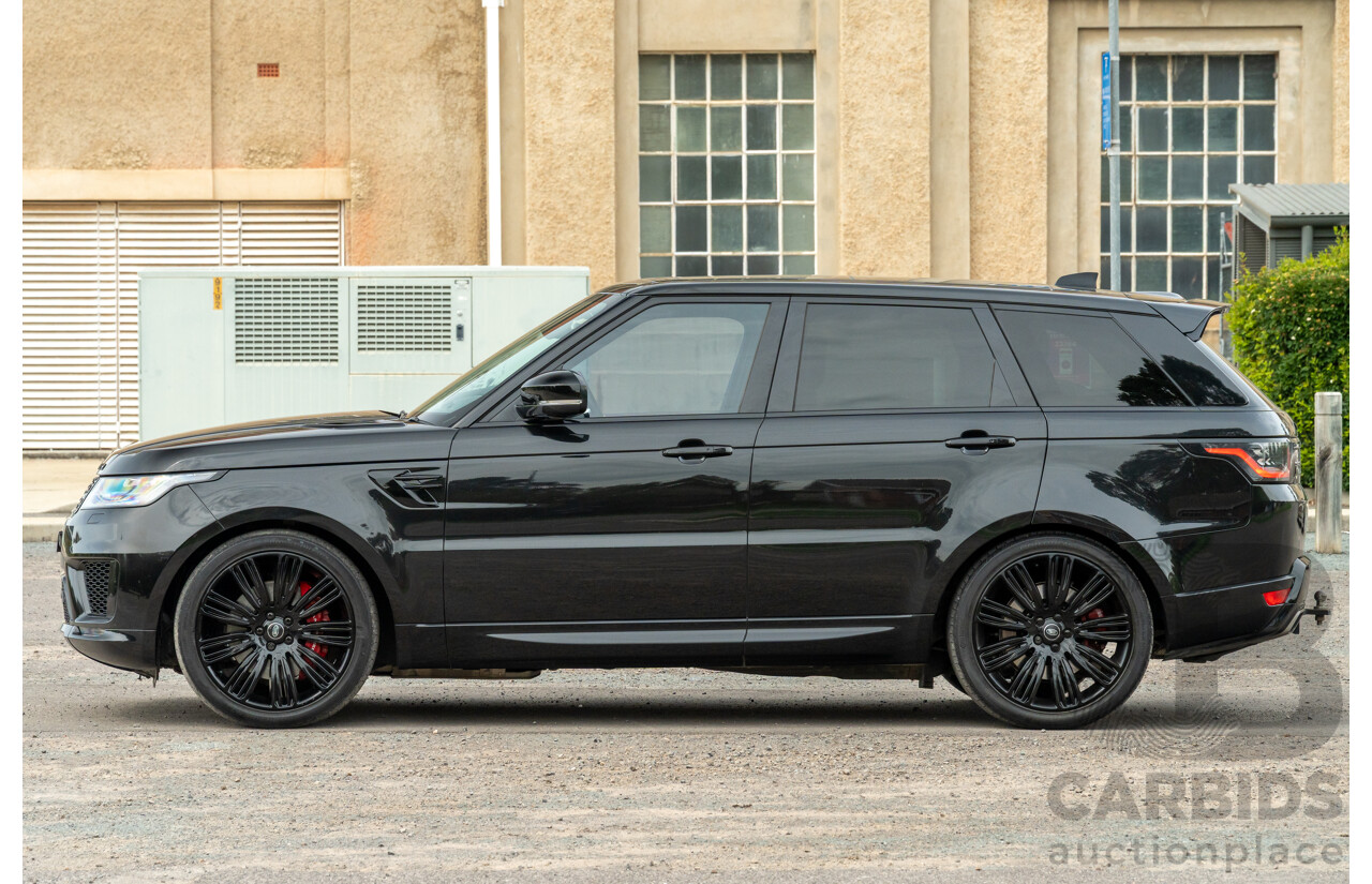 08/2019 Land Rover Range Rover Sport HSE Dynamic V8 SC (AWD) LW MY19.5 4d Wagon Ultimate Black Supercharged V8 5.0L