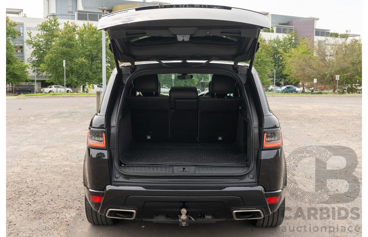 08/2019 Land Rover Range Rover Sport HSE Dynamic V8 SC (AWD) LW MY19.5 4d Wagon Ultimate Black Supercharged V8 5.0L