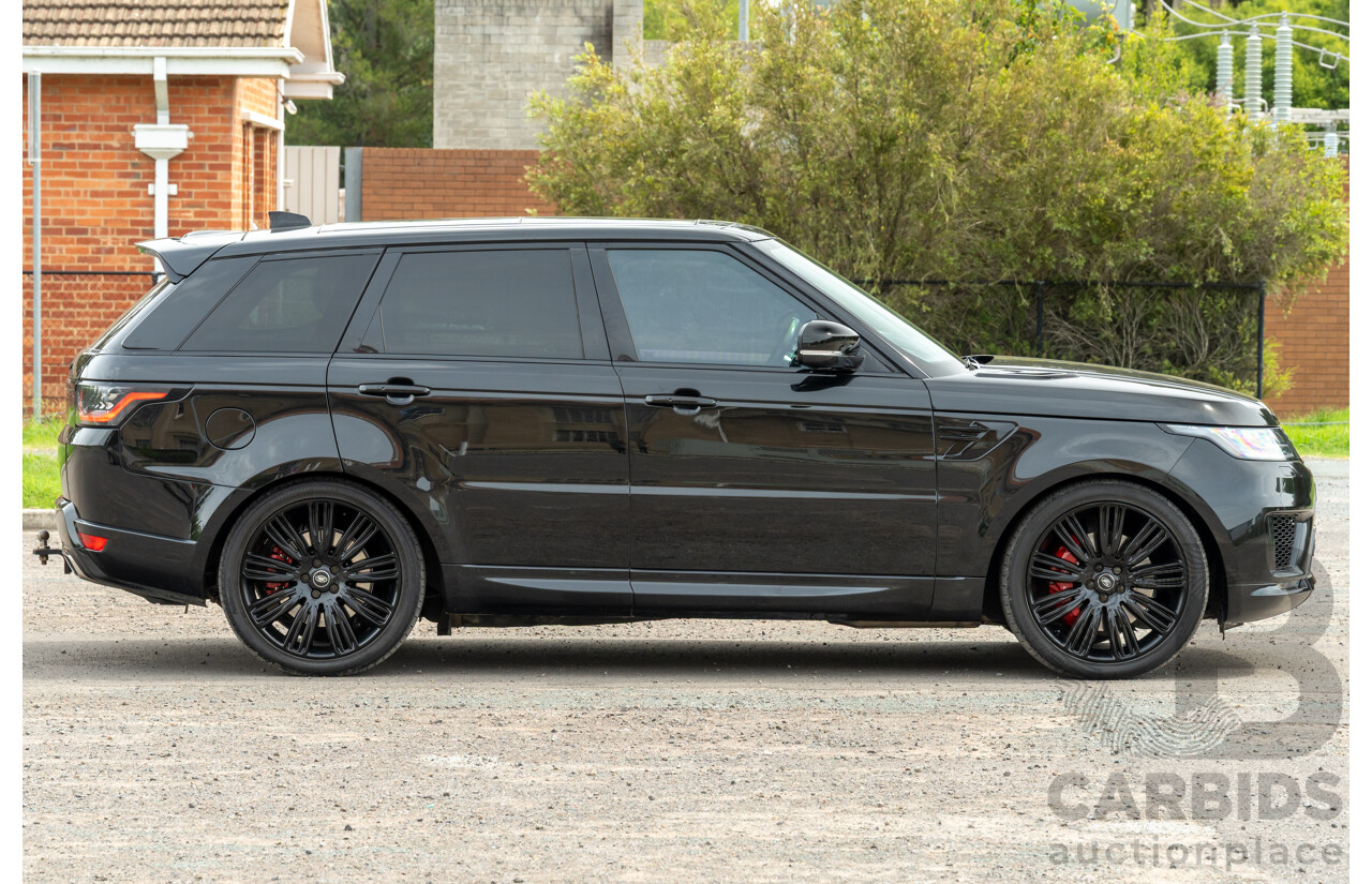 08/2019 Land Rover Range Rover Sport HSE Dynamic V8 SC (AWD) LW MY19.5 4d Wagon Ultimate Black Supercharged V8 5.0L