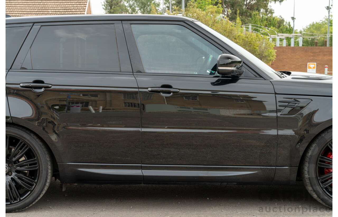 08/2019 Land Rover Range Rover Sport HSE Dynamic V8 SC (AWD) LW MY19.5 4d Wagon Ultimate Black Supercharged V8 5.0L
