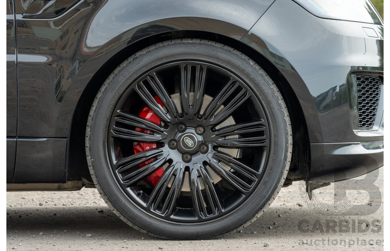 08/2019 Land Rover Range Rover Sport HSE Dynamic V8 SC (AWD) LW MY19.5 4d Wagon Ultimate Black Supercharged V8 5.0L