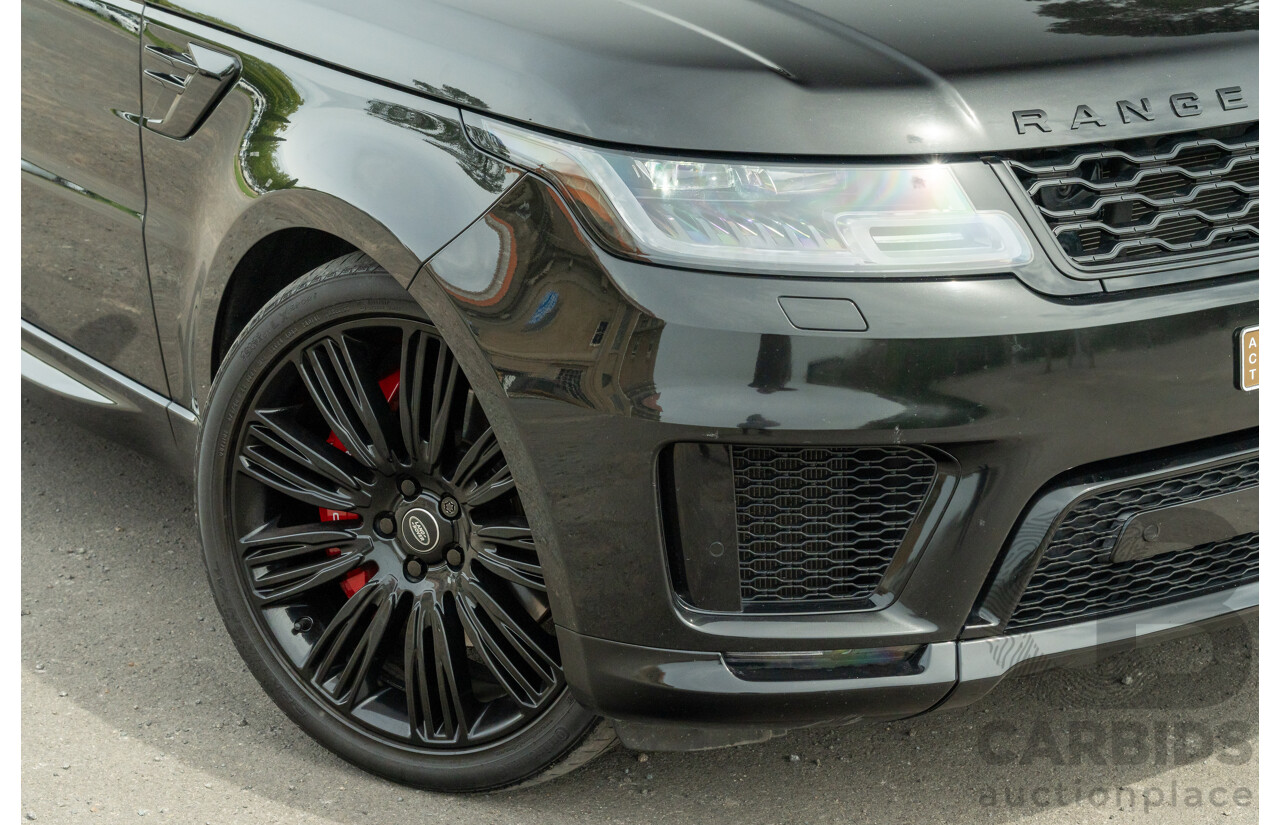 08/2019 Land Rover Range Rover Sport HSE Dynamic V8 SC (AWD) LW MY19.5 4d Wagon Ultimate Black Supercharged V8 5.0L