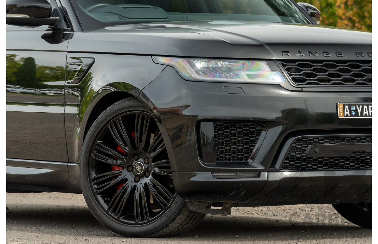 08/2019 Land Rover Range Rover Sport HSE Dynamic V8 SC (AWD) LW MY19.5 4d Wagon Ultimate Black Supercharged V8 5.0L