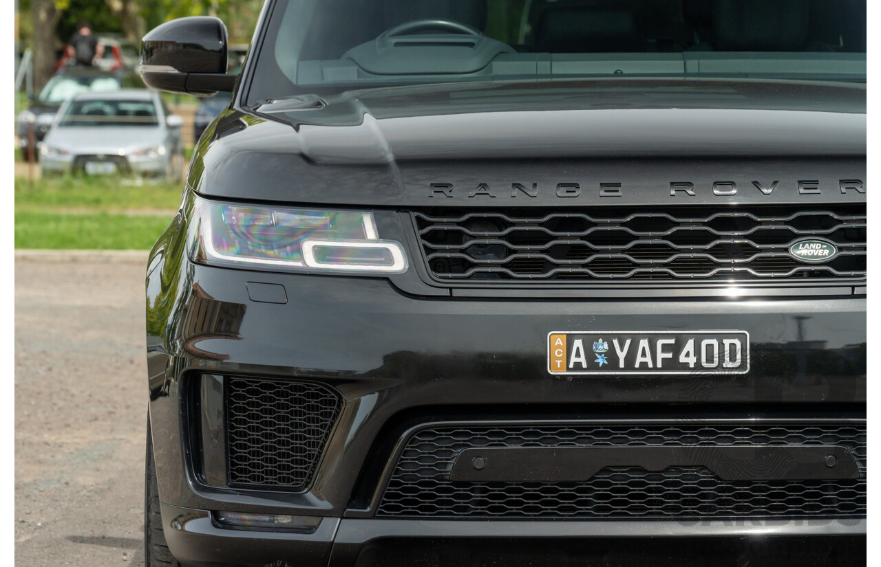 08/2019 Land Rover Range Rover Sport HSE Dynamic V8 SC (AWD) LW MY19.5 4d Wagon Ultimate Black Supercharged V8 5.0L