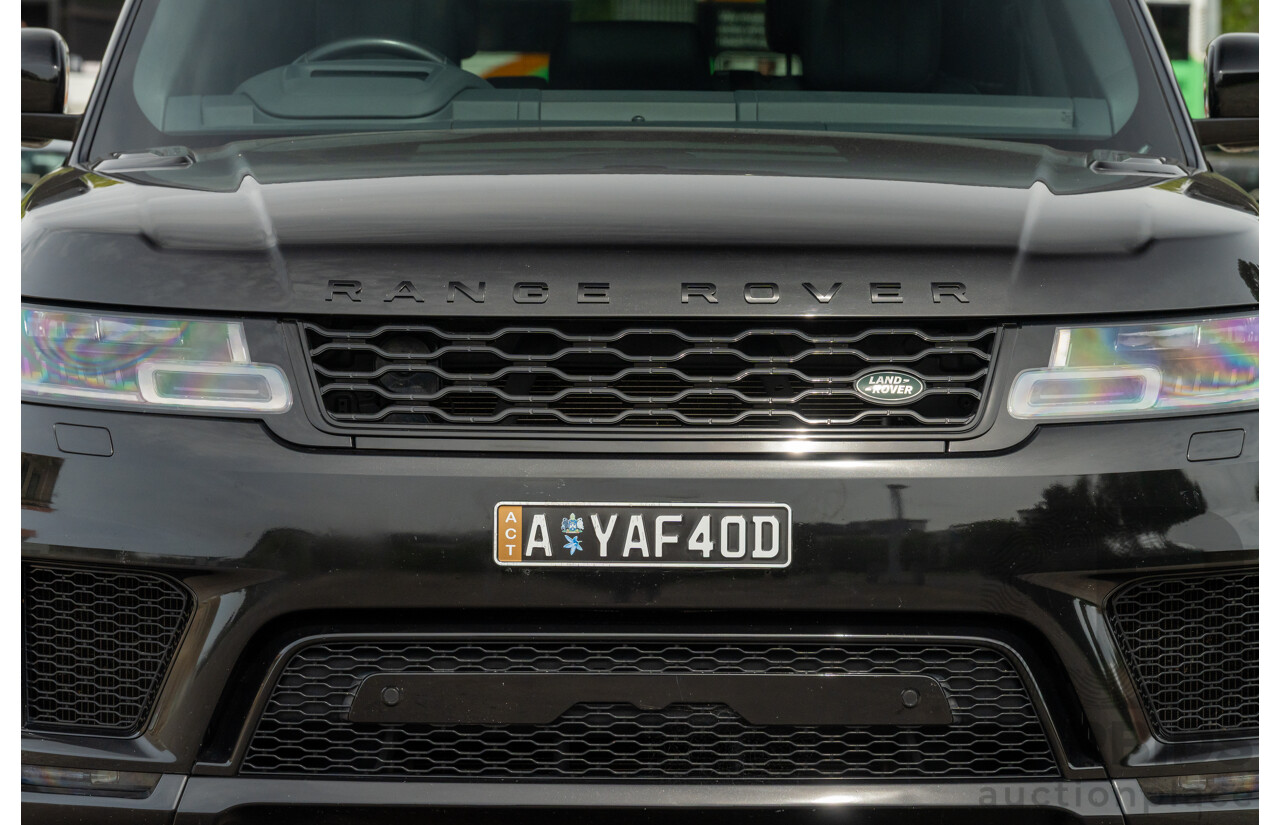 08/2019 Land Rover Range Rover Sport HSE Dynamic V8 SC (AWD) LW MY19.5 4d Wagon Ultimate Black Supercharged V8 5.0L