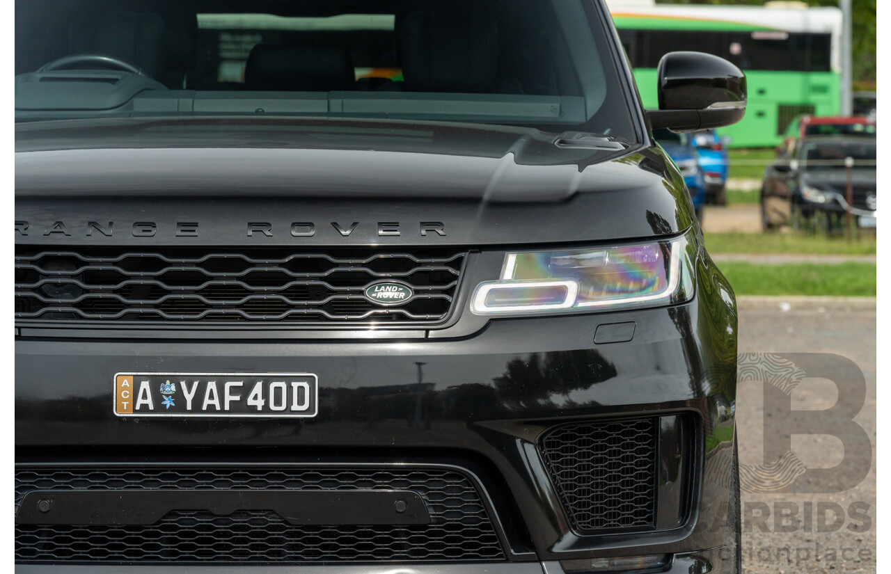 08/2019 Land Rover Range Rover Sport HSE Dynamic V8 SC (AWD) LW MY19.5 4d Wagon Ultimate Black Supercharged V8 5.0L