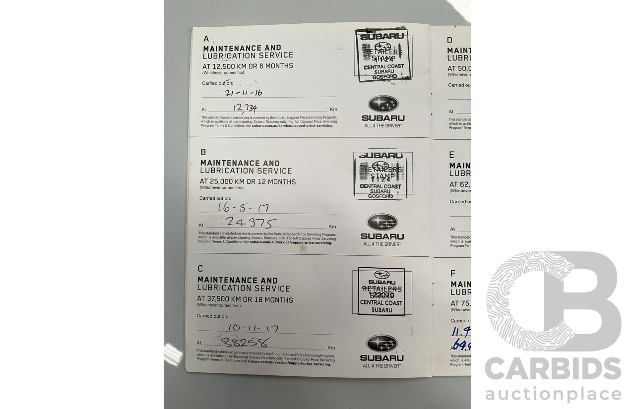 04/2016 Subaru Outback 2.0D Premium (AWD) MY16 4d Wagon Carbide Grey Metallic Turbo Diesel 2.0L