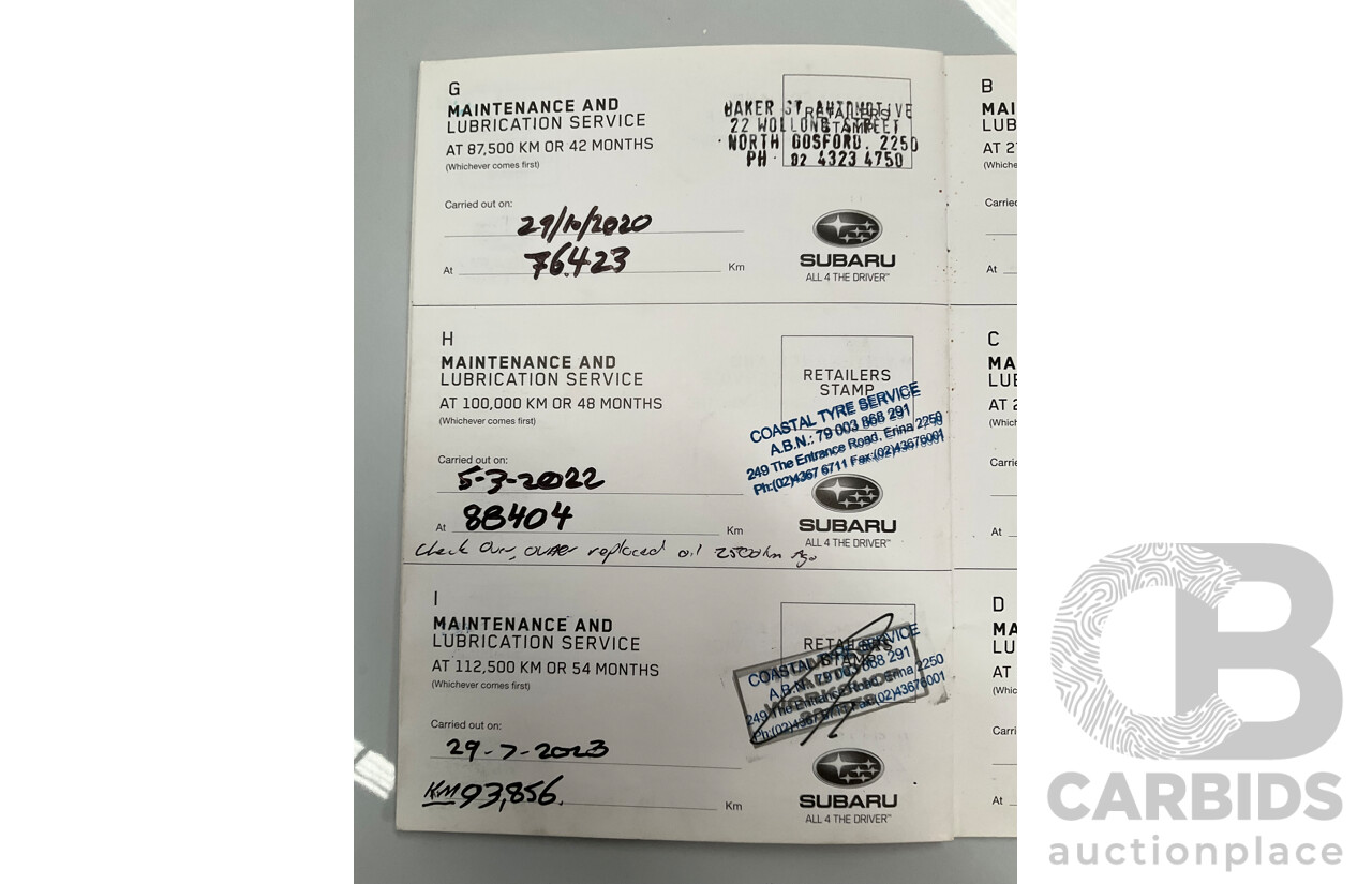 04/2016 Subaru Outback 2.0D Premium (AWD) MY16 4d Wagon Carbide Grey Metallic Turbo Diesel 2.0L