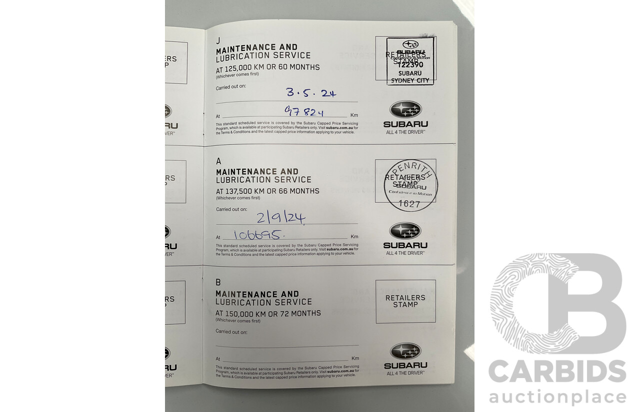 04/2016 Subaru Outback 2.0D Premium (AWD) MY16 4d Wagon Carbide Grey Metallic Turbo Diesel 2.0L