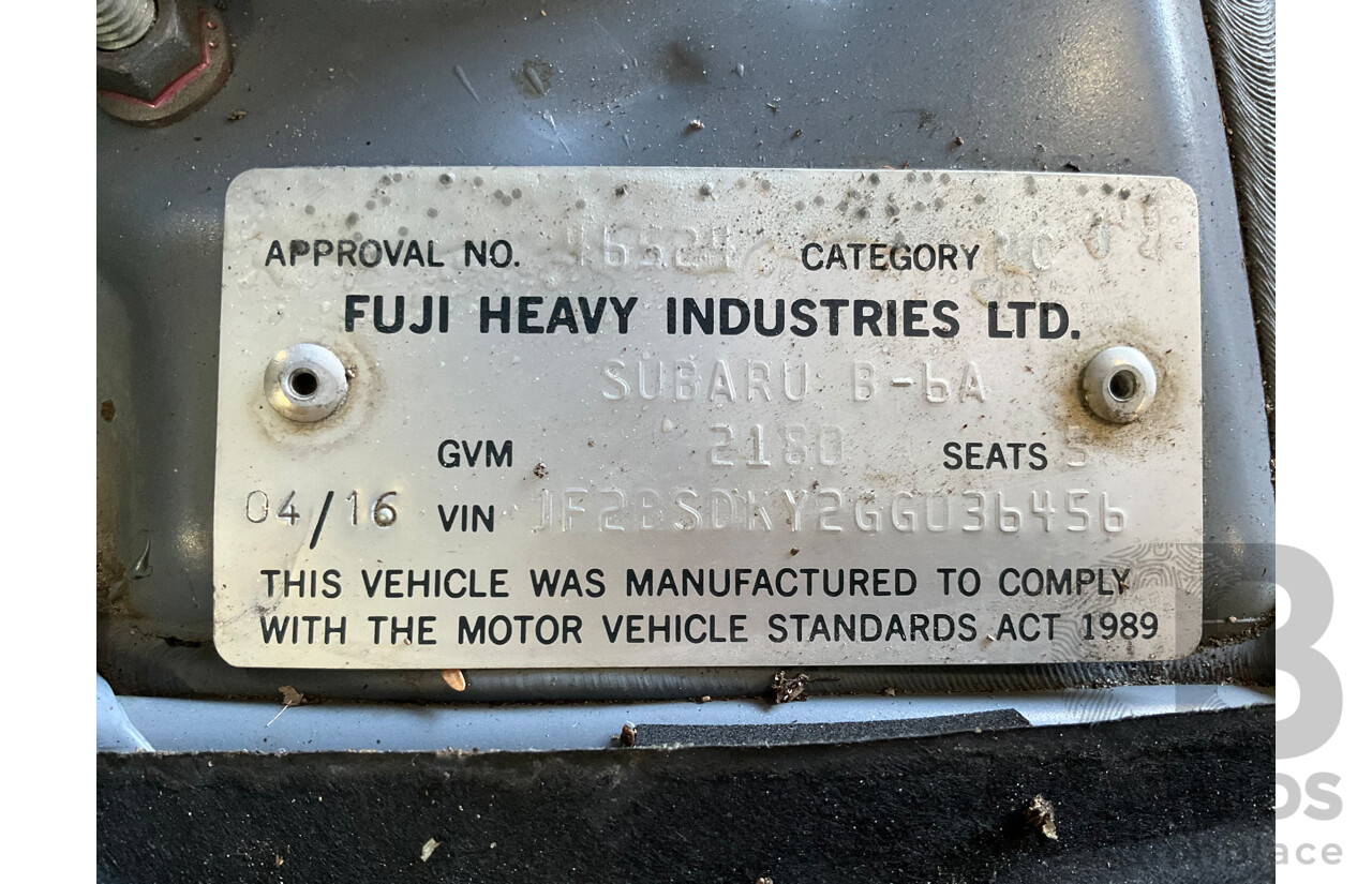 04/2016 Subaru Outback 2.0D Premium (AWD) MY16 4d Wagon Carbide Grey Metallic Turbo Diesel 2.0L