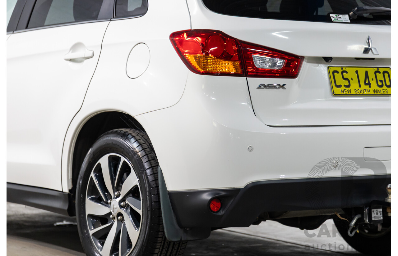 12/2014 Mitsubishi ASX XLS (AWD) XB MY15 4d Wagon Silky White Pearl Turbo Diesel 2.3L