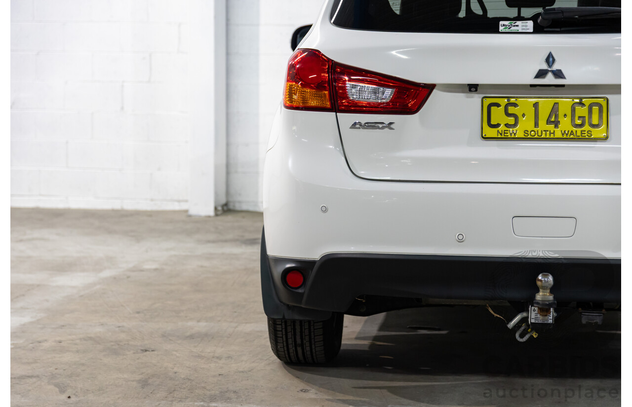 12/2014 Mitsubishi ASX XLS (AWD) XB MY15 4d Wagon Silky White Pearl Turbo Diesel 2.3L